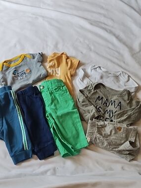 8Pc Baby Clothes Bundle 3/6mos Mixed Brands